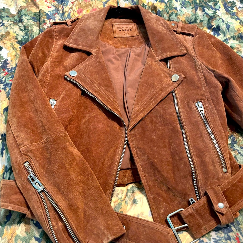 BlankNYC Suede Moto Jacket